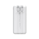 Wozinsky Powerbank - 20.000mAh - USB-C-Kabel - Lightning-Kabel - Hvid