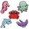 TFO 3D Stickers - 5 stk - Ocean