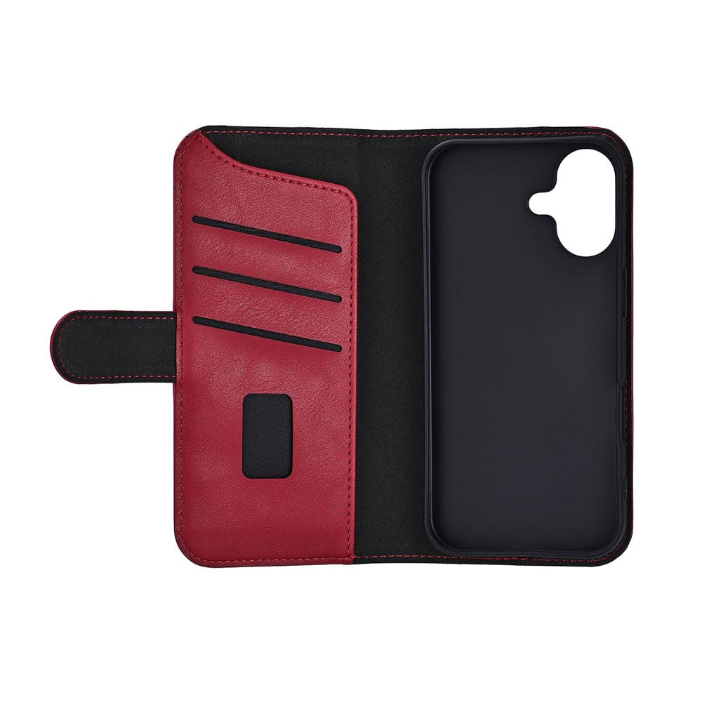 GEAR iPhone 17 Kunstlæder Cover - MagSafe Kompatibel - Rød