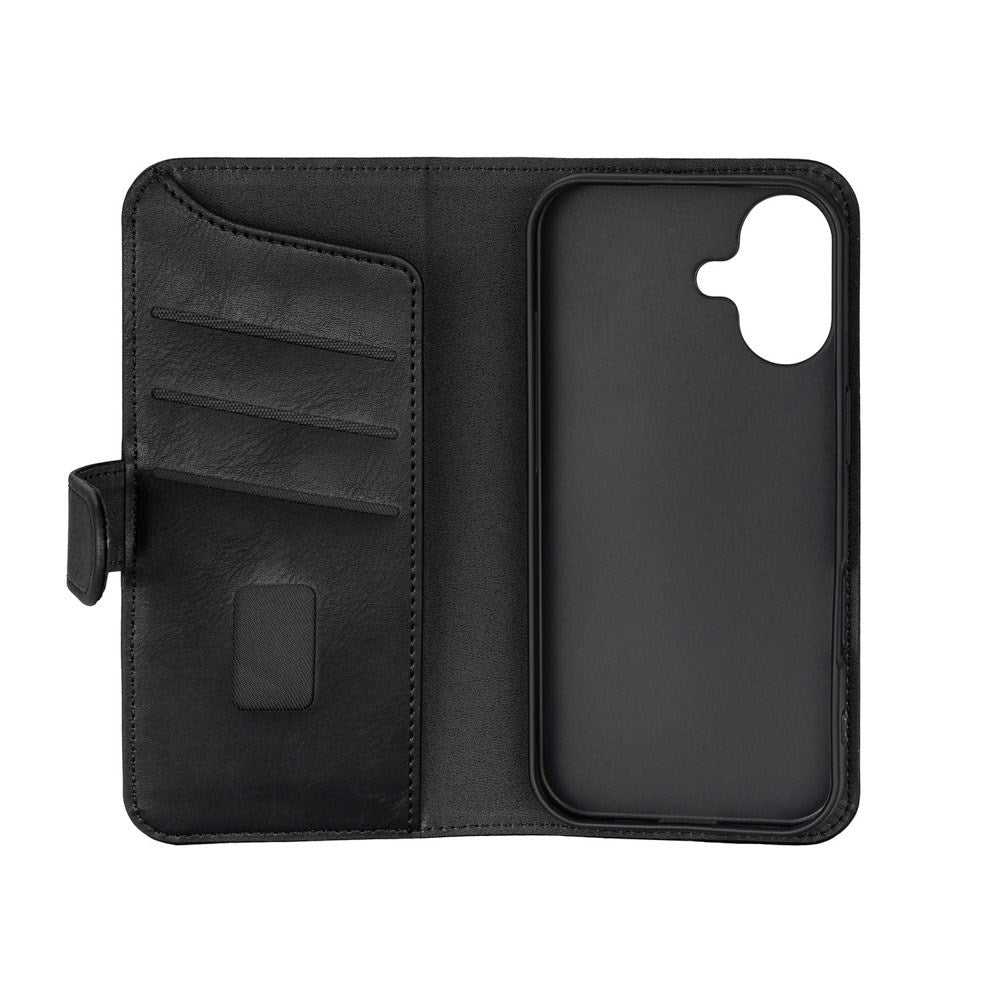 GEAR iPhone 17 Kunstlæder Cover - MagSafe Kompatibel - Sort