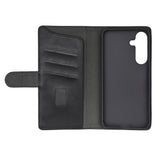 Samsung Galaxy S25+ (Plus) GEAR Classic Flip Cover kunstskinn - Kortholder og stativfunksjon - Svart