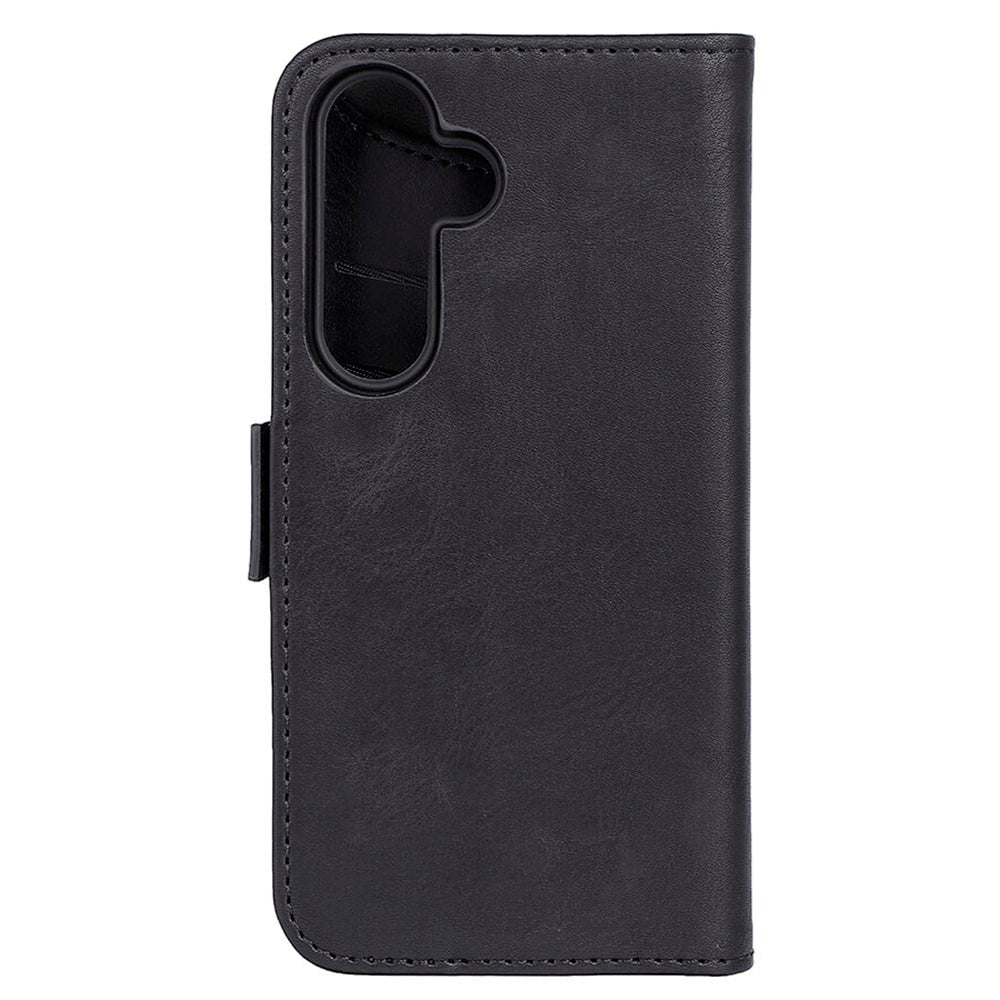 GEAR Samsung Galaxy S24 Leather Flip Deksel m. Lommebok - Svart