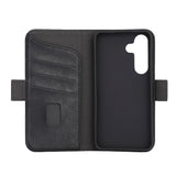 GEAR Samsung Galaxy S24 Leather Flip Deksel m. Lommebok - Svart