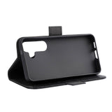 GEAR Samsung Galaxy S24 Leather Flip Deksel m. Lommebok - Svart