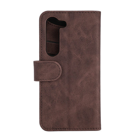 Samsung Galaxy S23 Gear Wallet - Lær Flip Cover m. Lommebok - Brun