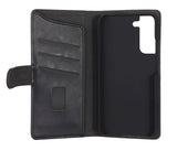 Samsung Galaxy S22+ (Plus) Gear Wallet - Lær Flip Cover m. Lommebok - Svart