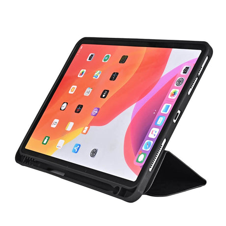 iPad Air 10.9-11" (2025-2020) / Pro 11" (2022-2018) GEAR Leather Flip Cover - Svart
