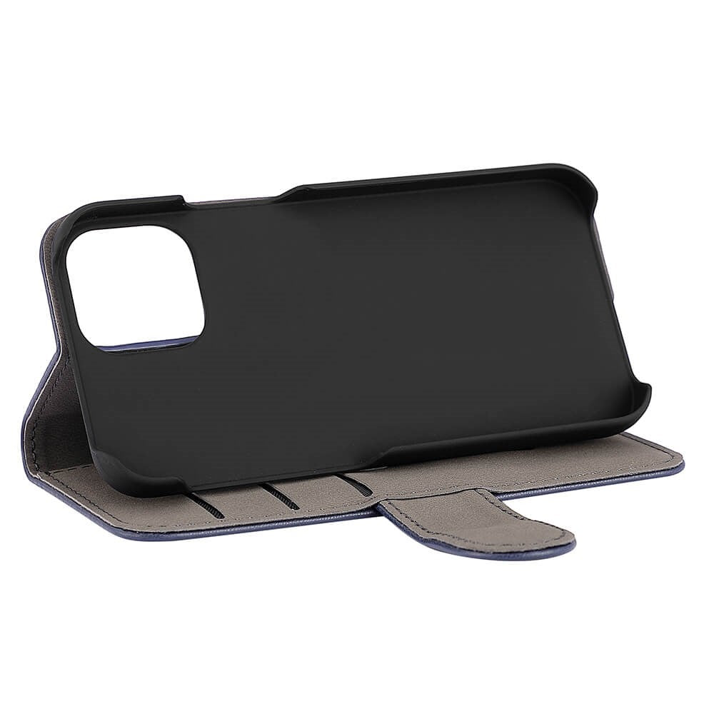 iPhone 13 Mini Gear Lommebok - Lær Flip Cover m. Lommebok - Blå