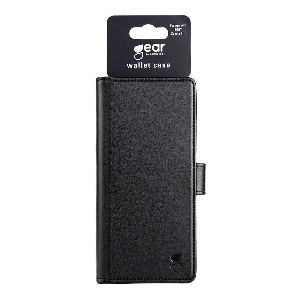 Sony Xperia 1 III GEAR Lommebokdeksel i skinn Svart
