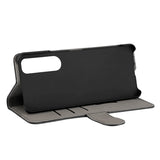 Sony Xperia 5 III Gear Wallet - Deksel i kunstskinn m. Lommebok - Svart