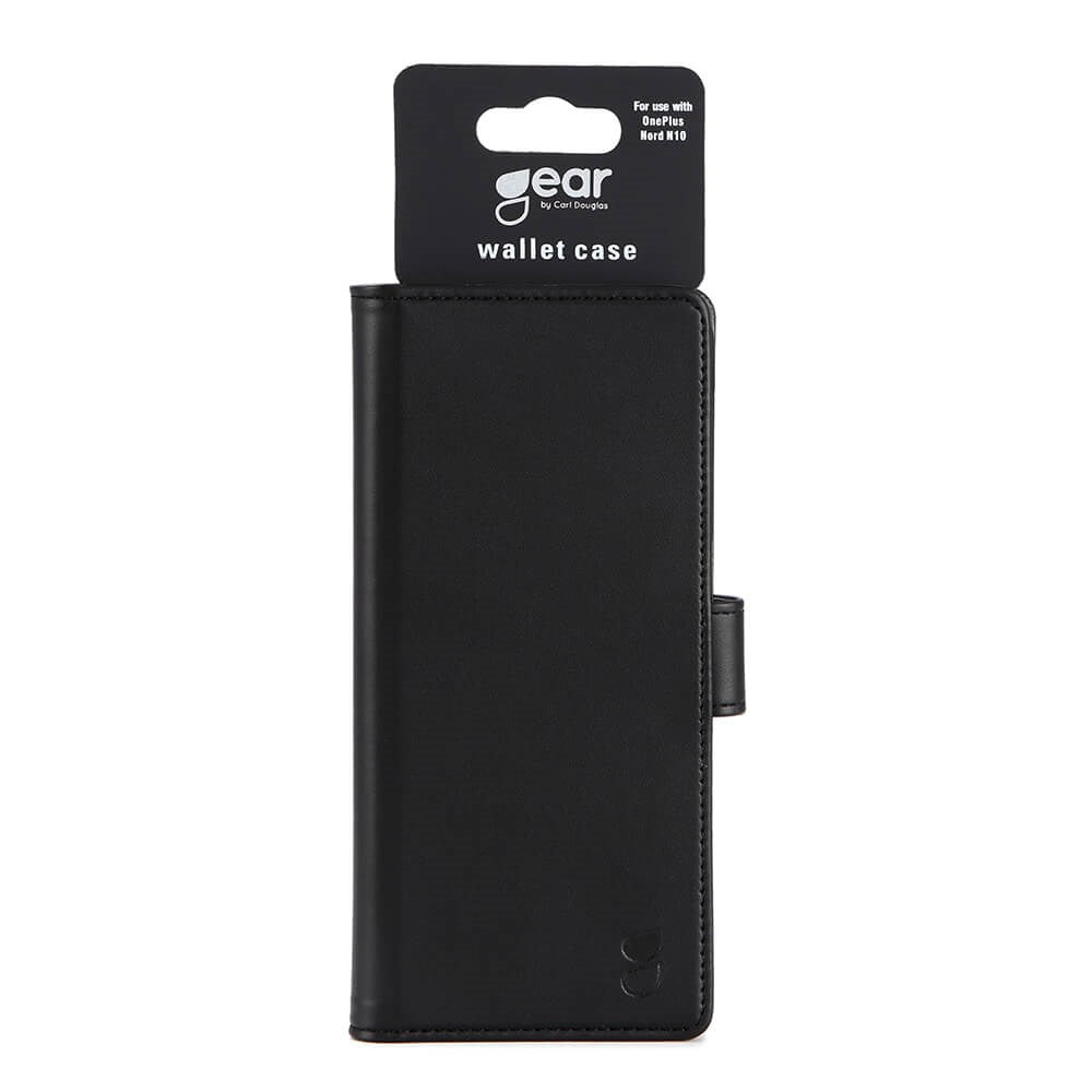 OnePlus Nord N10 Gear Wallet - Skinndeksel m. Lommebok - Svart