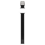 Apple Watch (42/44/SE/45/46/49mm) Spigen Durapro Flex Stof Rem m. Zink Spænde - Sort