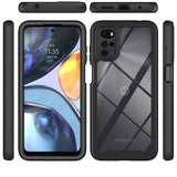 Motorola Moto G22 / E32 / E32s Tech-Protect DEFENSE360 Cover m. Skærmbeskyttelse - Gennemsigtig / Sort