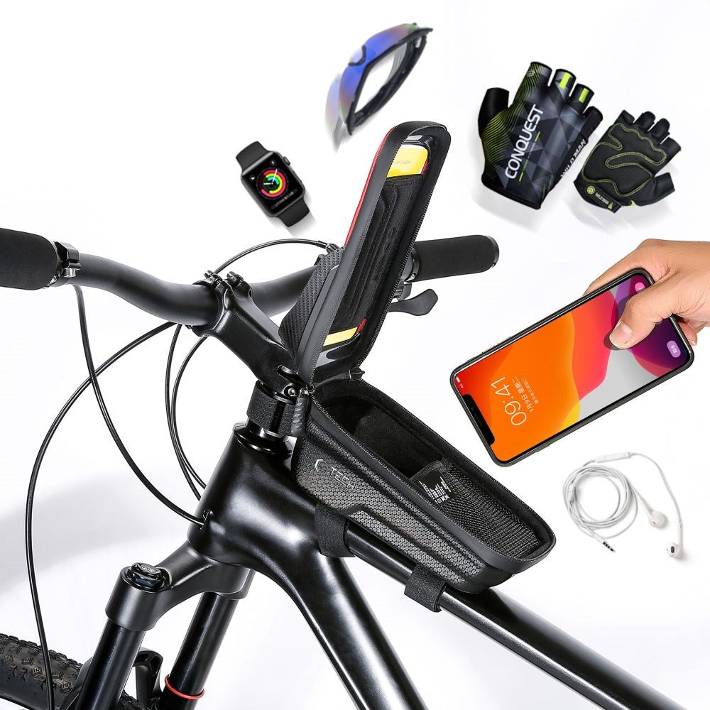Tech-Protect V2 Universal Cykelholder - Smartphone Cykelholder - Sort