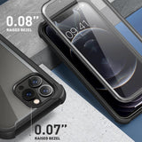 iPhone 13 Pro i-Blason Ares Bagside Cover m. Skærmbeskyttelse - Sort
