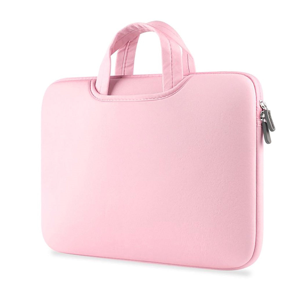 Tech-Protect Neopren MacBook / Laptop-omslag 13-15" m. Håndtak og ekstra rom (34 x 25 cm) - Rosa