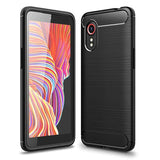 Samsung Galaxy Xcover 5 Tech-Protect fleksibelt plastkarbondeksel - svart
