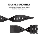 Universal Garmin 26 mm QuickFit-stropp Tech-Protect Smooth Strap - Svart