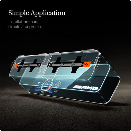 Mercedes E-Klasse (2020 / 2021) Spigen EZ skjermbeskytter for skjerm og berøringsskjerm - gjennomsiktig