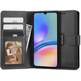 Samsung Galaxy A05s Tech-Protect Wallet Flip Deksel m. Lommebok og stativfunksjon - svart