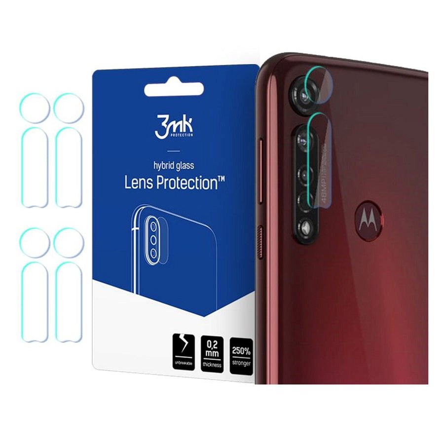 Motorola Moto G8 Plus 3MK beskyttelsesglass for kameralinse - 4 stk.