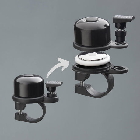 Elago AirBell sykkelklokke (31,8 mm) m. AirTag Holder - Svart