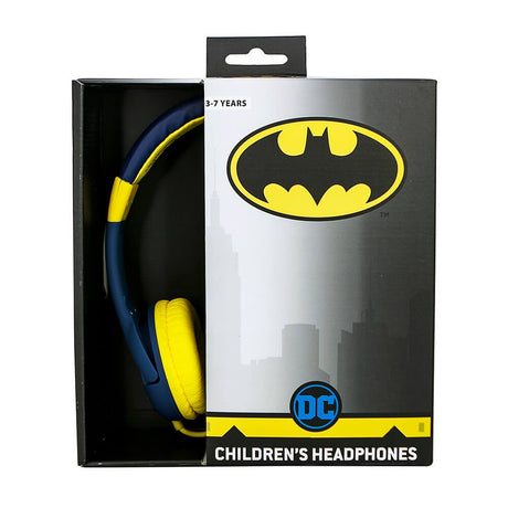 Batman Caped Crusader Kids Headset Max. 85dB - 3-7 år - Blå / Gul