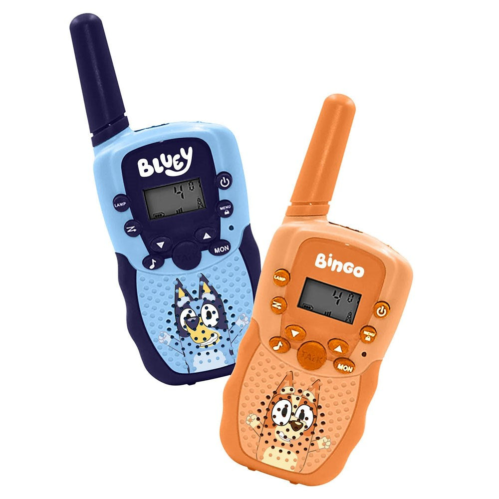 OTL BLUEY Walkie Talkie Sæt - Digitalt - 2 stk - Blå / Orange