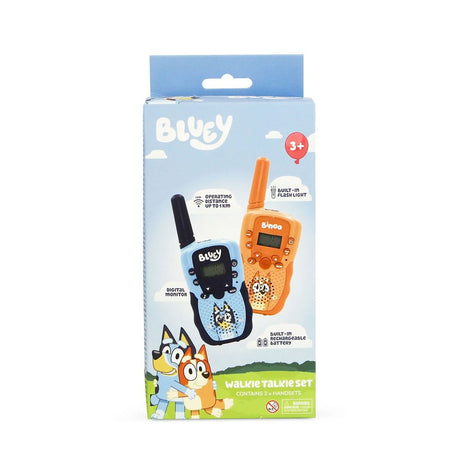 OTL BLUEY Walkie Talkie Sæt - Digitalt - 2 stk - Blå / Orange