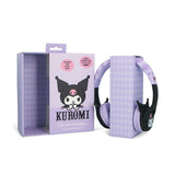 Kuromi OTL On-Ear Børne Headset m. 3D Ører - Max. 85dB - Lilla / Sort
