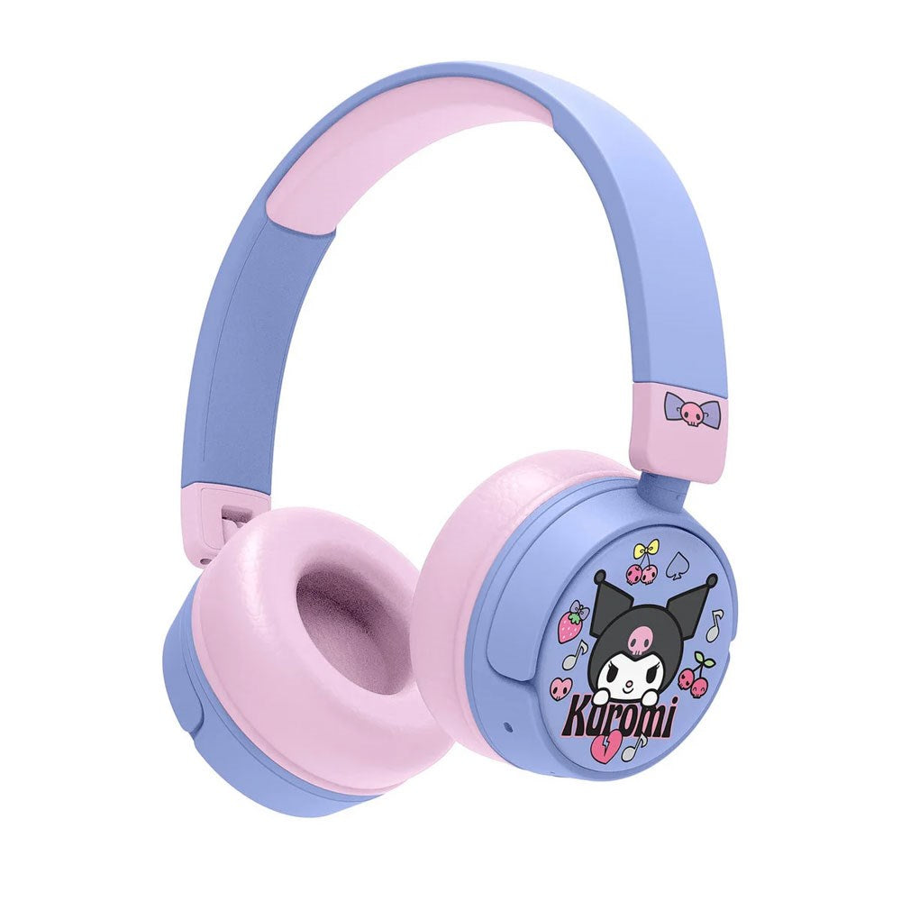 OTL Kuromi On-Ear Bluetooth Headset til Børn - Lilla / Lyserød