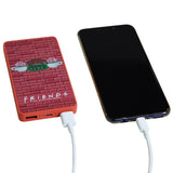 Friends 10W Luminous Powerbank med 2 x USB-A - 6000 mAh - Rød