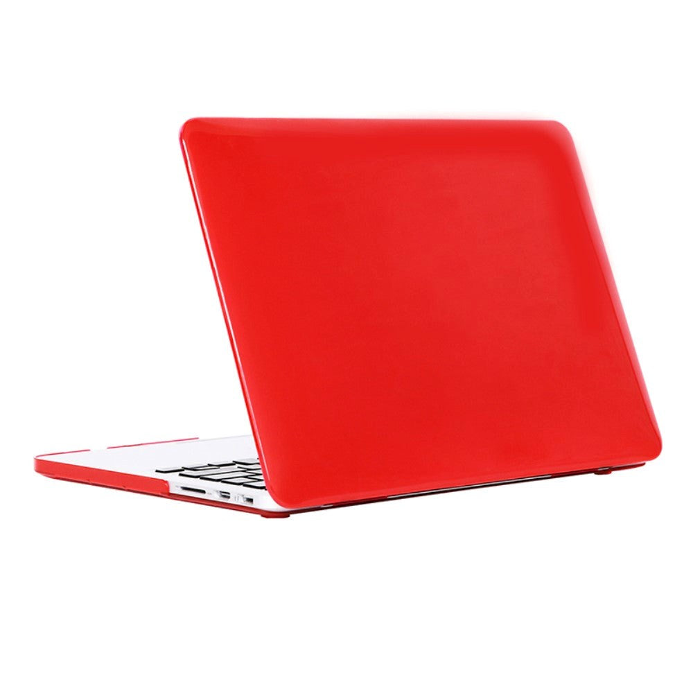 MacBook Air 13 (2020) - Hard Case -  Rød / Gennemsigtig