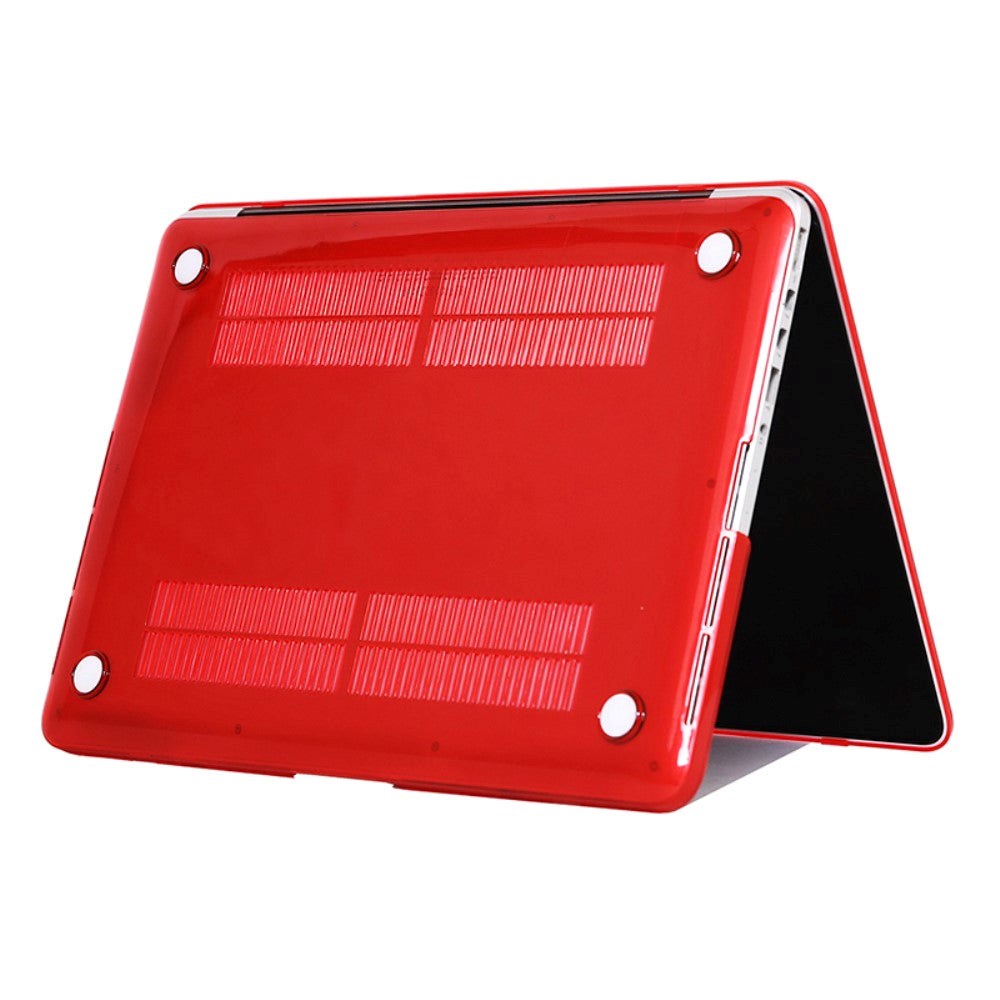 MacBook Air 13 (2020) - Hard Case -  Rød / Gennemsigtig