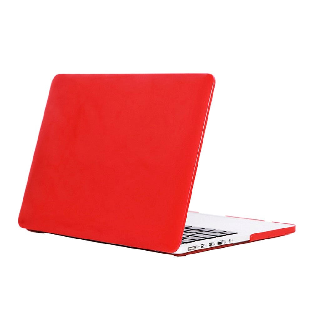 MacBook Air 13 (2020) - Hard Case -  Rød / Gennemsigtig
