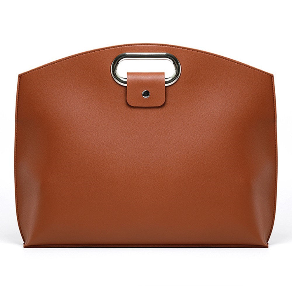 MacBook / Laptop 13-14" Kunstlæder Taske - 32 x 37.5 cm - Brun