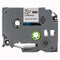 Label Tape Kassette 8 meter Lamineret Kompatibel med Brother P-Touch labelprintere Sort på Hvid - 12mm