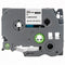 Label Tape Kassette 8 meter Lamineret Kompatibel med Brother P-Touch labelprintere Sort på Hvid - 24mm
