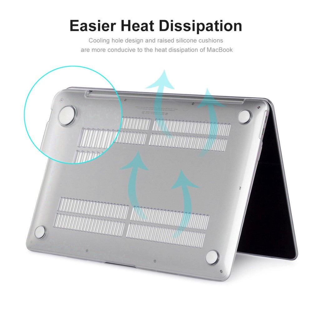 MacBook Pro 13 (2020-2022) ENKAY hardplastveske - marmor - turkis