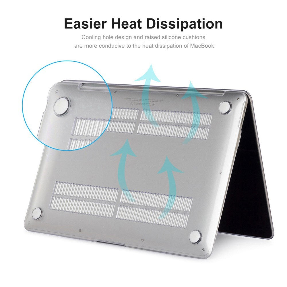 Macbook Air 13 M1 (2020) / Air 13 (2018-2020) ENKAY Hard Plastic Laptop Deksel m. Motiv - Tulipaner