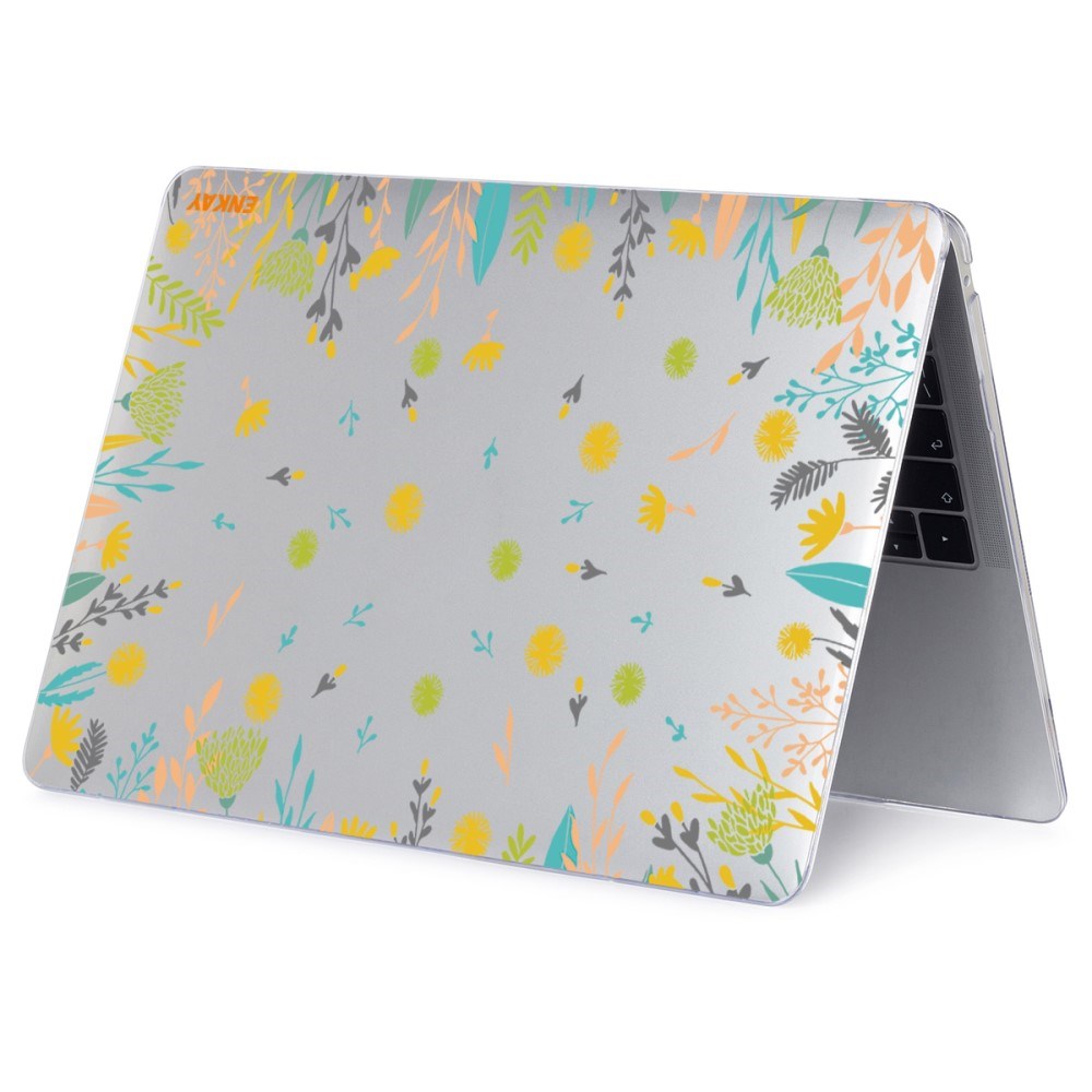 Macbook Air 13 M1 (2020) / Air 13 (2018-2020) ENKAY Hard Plastic Laptop Deksel m. Motiv - Blomster