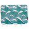 CanvasArtisan Sleeve m. Wave Motiv for bærbar PC / Macbook 14" - (37 x 26,5 x 2 cm) - Blå
