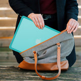 MacBook Air 15" M2/M3/M4 (2023-2025) deksel av hardplast - gjennomsiktig / blå