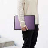 MacBook Air 15" M2/M3/M4 (2023-2025) deksel av hardplast - gjennomsiktig / lilla