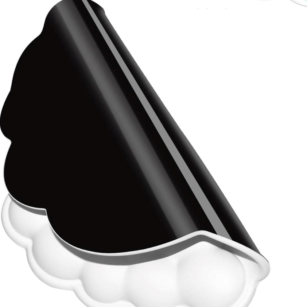 Musematte i skinn m. Ergonomisk håndleddsstøtte 25 x 26 cm - Blå