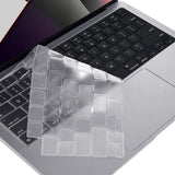 MacBook Pro 14/16" M1/M2 (2021-2023) ENKAY Keyboard Guard med dansk / EU-tastatur - gjennomsiktig