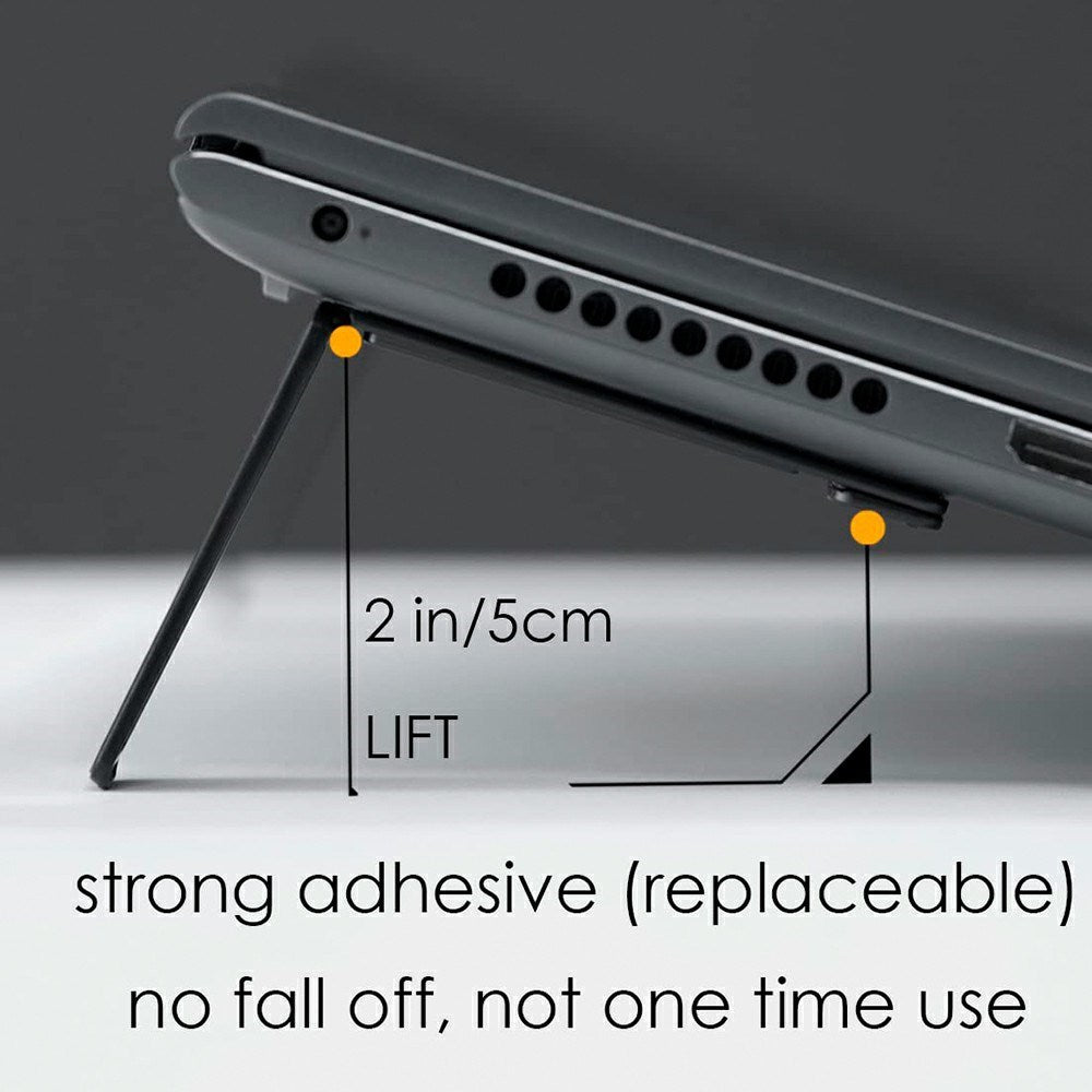 AULUMU Laptop Stander - 2 stk - Sort