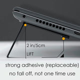 AULUMU Laptop Stander - 2 stk - Sort