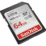 SanDisk Ultra Micro SDXC Hukommelseskort - 140MB/s - 64GB - Sort