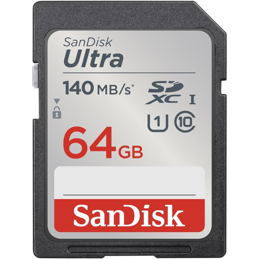 SanDisk Ultra Micro SDXC Hukommelseskort - 140MB/s - 64GB - Sort